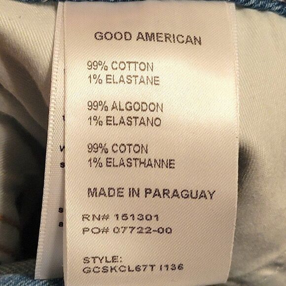 Good American Womens Jeans Blue 10/30 Good Curve Skinny Crop NEW - Picture 8 of 9